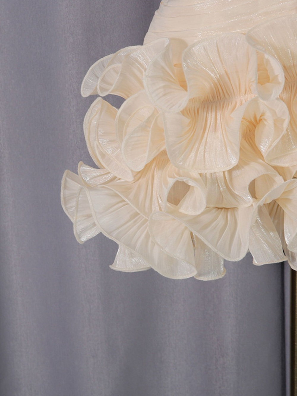 Strapless Ruffle Ruched Mini Dress - Picture 8 of 13
